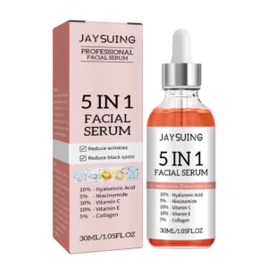 5 In 1 Fade fine lines Firming Face Serum Moisturizing brightning Vitamin C Hyaluronic Acid Facial Serum Shrink Pores Skin Care - AliExpress